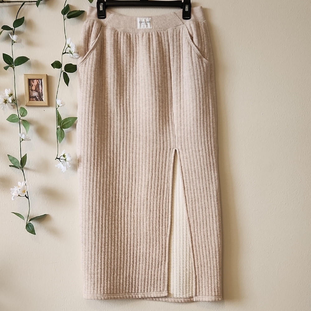 Aerie - Like New Coffee Run Maxi Skirt - M - Picture 2 of 8